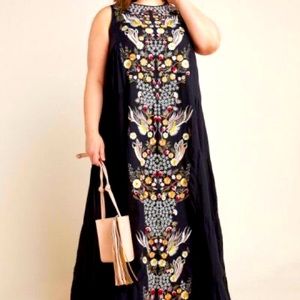 NWT Anthropologie Jacaranda Tiered Maxi Dress